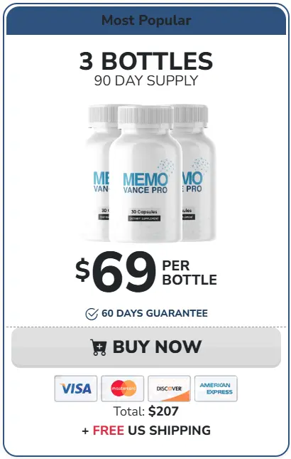 Order Memovance Pro 3 Bottles