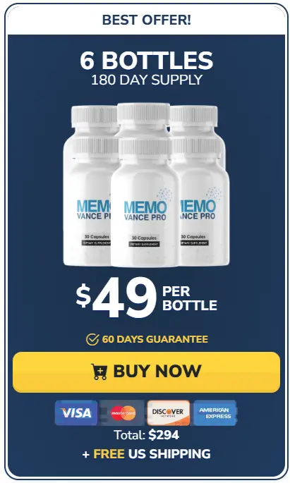 Order Memovance Pro 6 Bottles